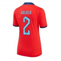 Echipament fotbal Anglia Kyle Walker #2 Tricou Deplasare Mondial 2022 pentru femei maneca scurta